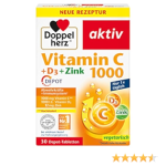 DH aktiv Vitamin C 1000 + Vitamin D3 + Cink a 30 tableta