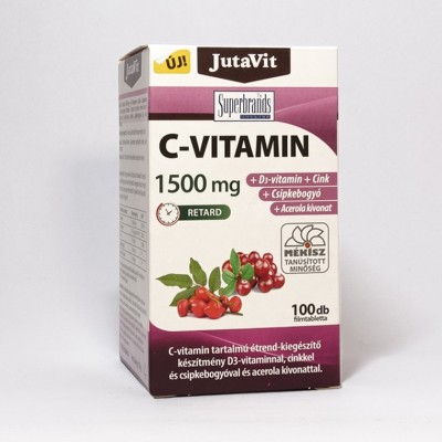 Vitamin C 1500mg+vit. D3+cink+acerola+šipurak a 100 tbl