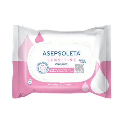Asepsoleta vlažne maramice sensitive A20