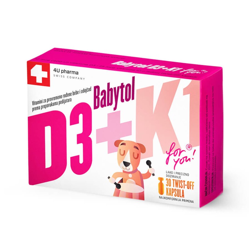 Babytol D3 + K1 kapsule a30