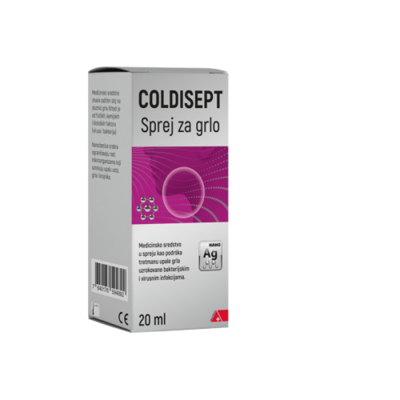 Coldisept sprej za grlo 20ml