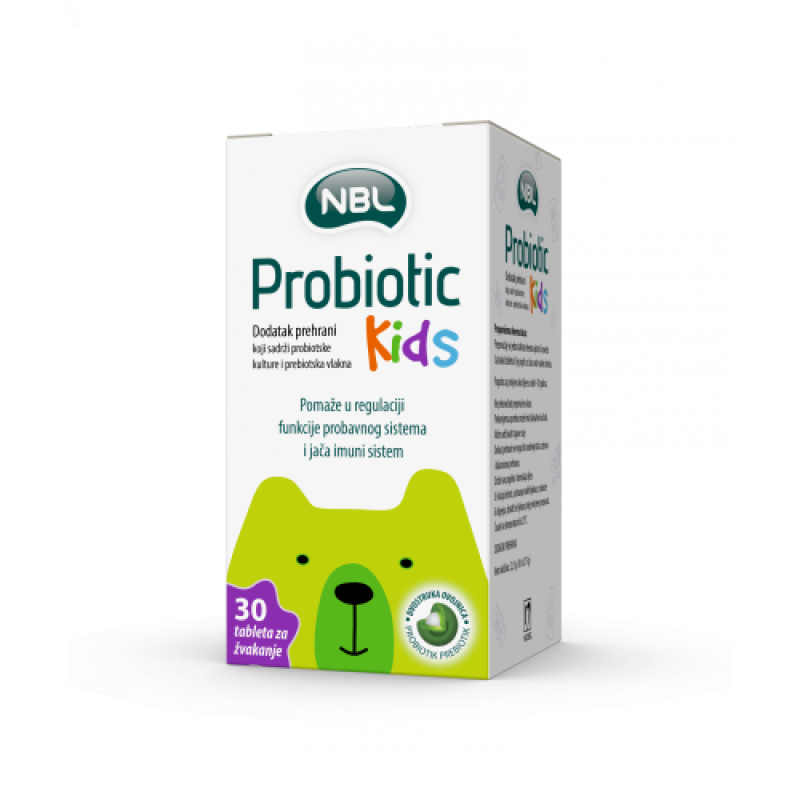 NBL Probiotic kids tbl. za žvakanje A30