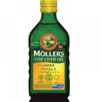 Moller´s tran Omega-3 jabuka 250ml