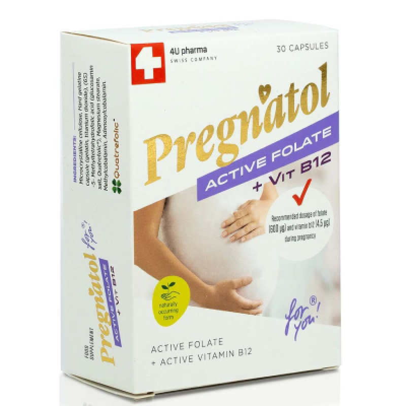 Pregnatol active folat+vit.B12 a30