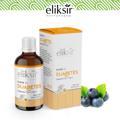 Eliksir za dijabetes tip 1 i tip 2 a 50 ml