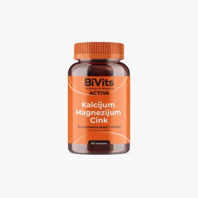 Bivits activa Kalcijum Magnezijum Cink a 60 tbl