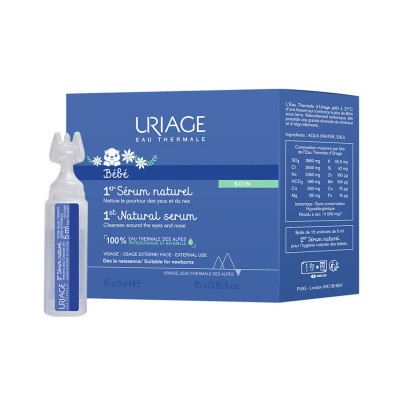 Uriage BÉBÉ Sérum Physiologique serum za smirenje očiju i nosa 15 x 5 ml