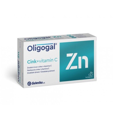 Oligogal Cink + vitamin C a 30 kapsula