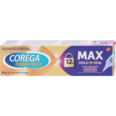 COREGA MAX hold+seal 40g - Krema za pričvršćivanje zubnih proteza