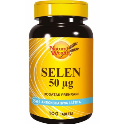 N.w. Selen 50 μg a 100 tableta