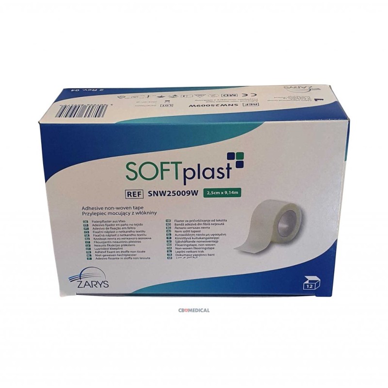 Softplast micropore flaster 2,5x9,14m A12