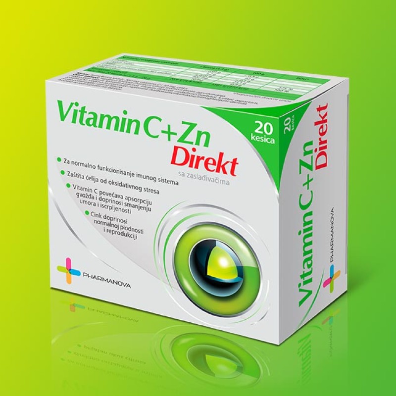 Vitamin C+Zn direkt 20 kesica